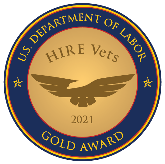 2021 Gold HIRE Vets Medallion Award